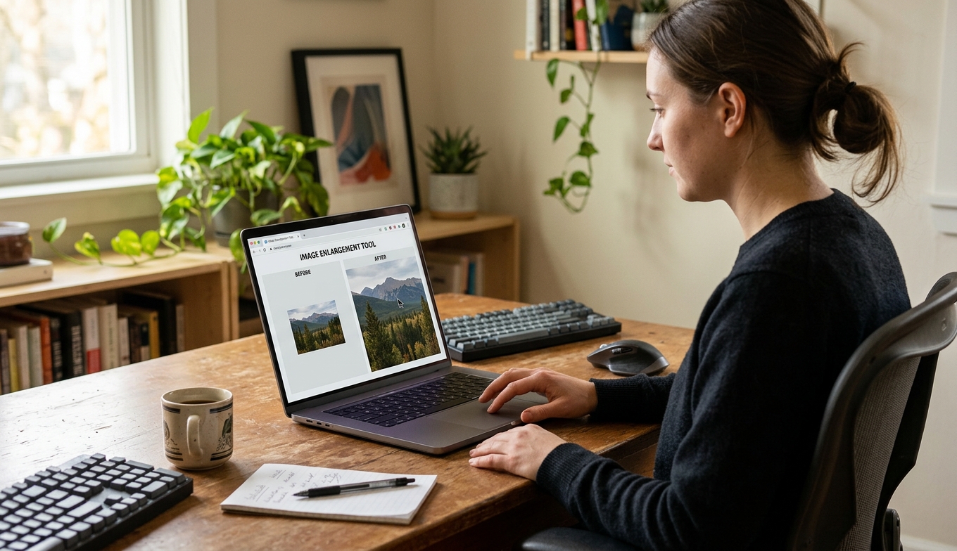 Foto vergrößern online Test 2026: 6 Upscaler im Vergleich