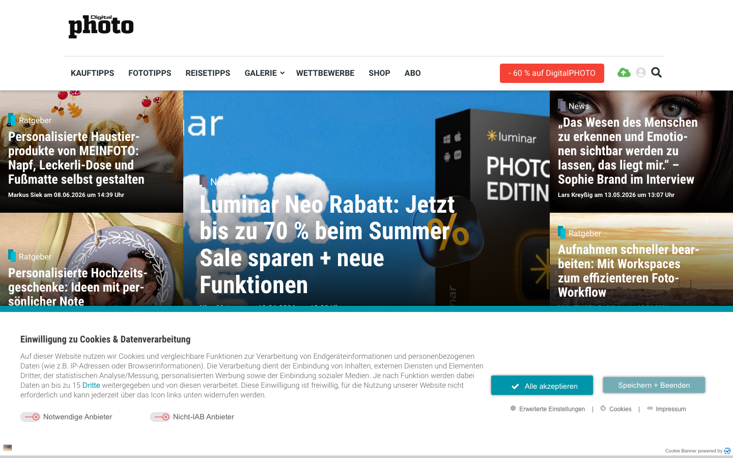 DigitalPHOTO Magazine Homepage — Browser-Screenshot 2026-06-17