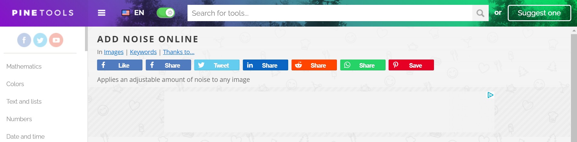 Add noise online