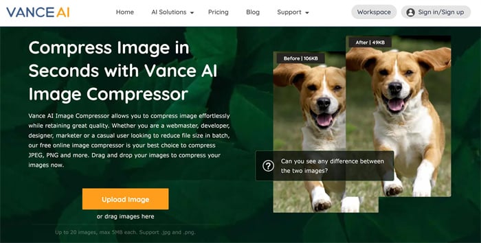 VanceAI Image Compressor