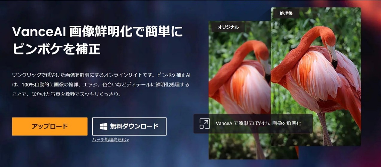 VanceAI画像鮮明化