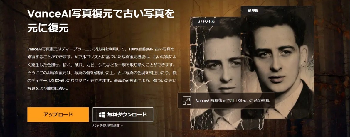 VanceAI写真復元