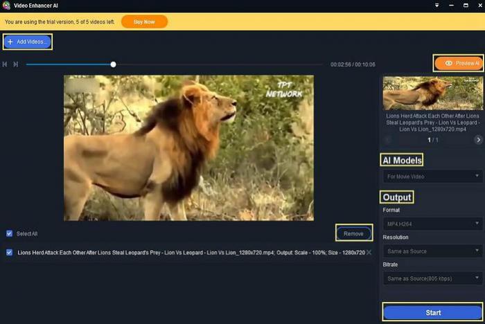 DVDFab Video Enhancer AI verbessert die Video-Qualität mit KI-Technologie