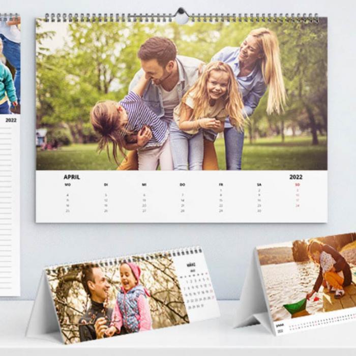 verschiedene Kalender Design, die auf Aldi Fotos gewählt werden können