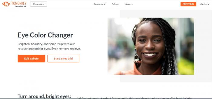 PicMonkey Rote Augen Correction