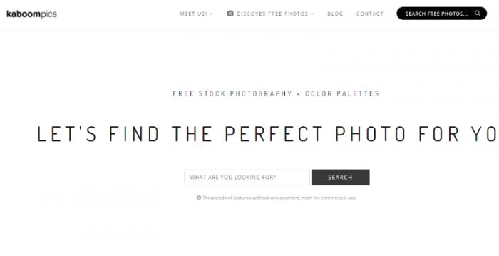 sites like unsplash KaboomPics