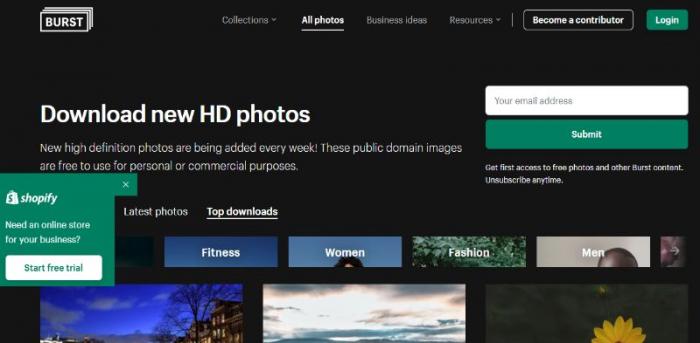 alternative to unsplash Burst