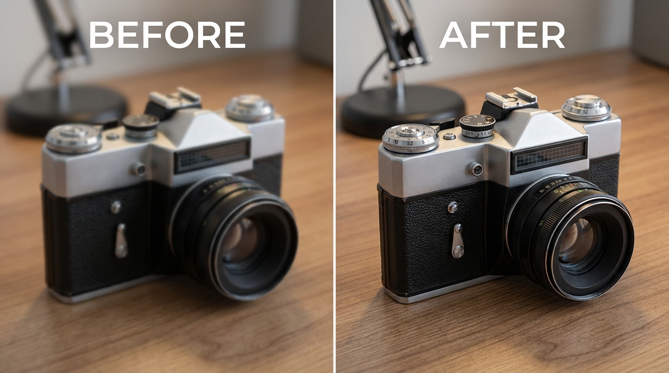 Sharpen a blurry photo with VanceAI - before and after