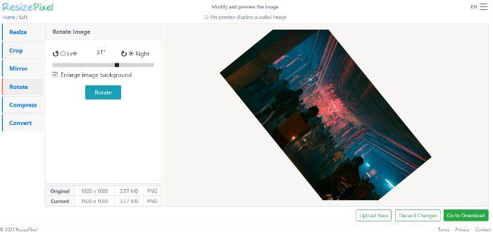 ResizePixelRotate