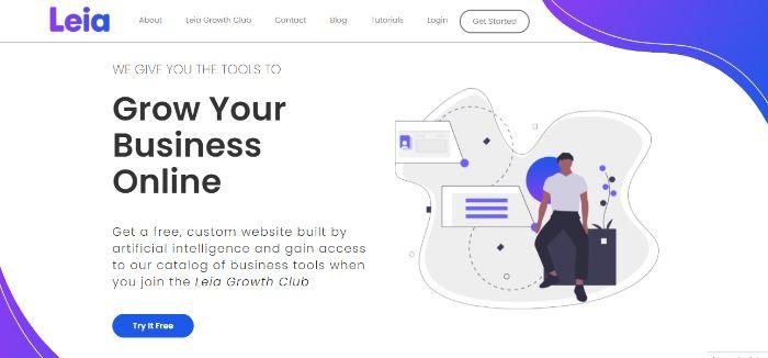 Leia AI website design tool
