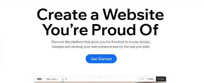 WixHome website design tool free