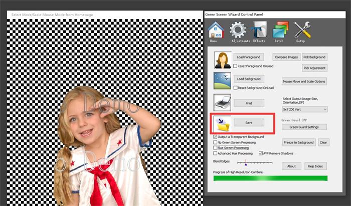 How to Remove Green Screen with Green Screen Wizard Step4