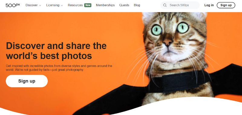 500px photo selling