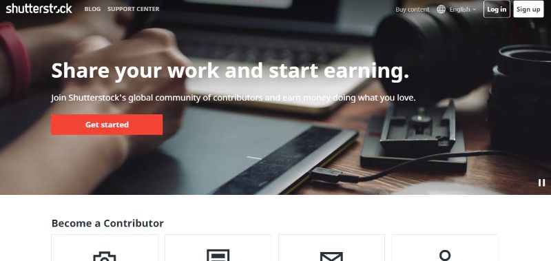 sell photos on shutterstck get started
