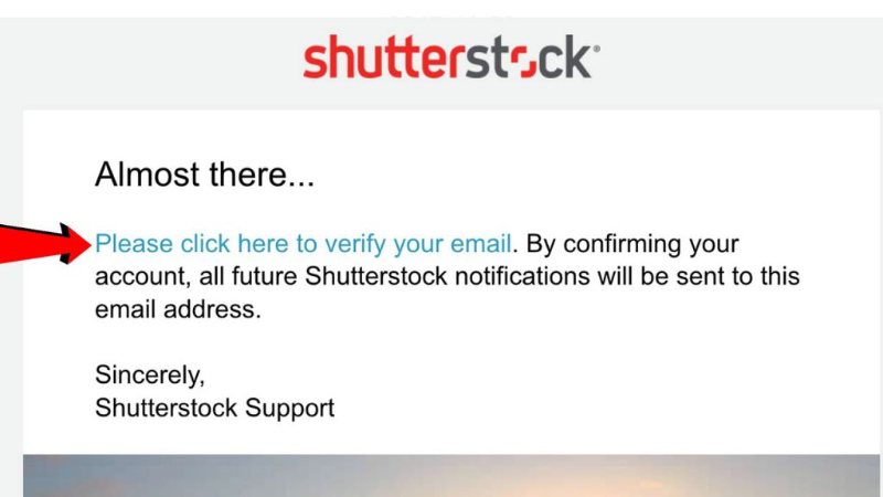 Sell photos on Shutterstock Verfication
