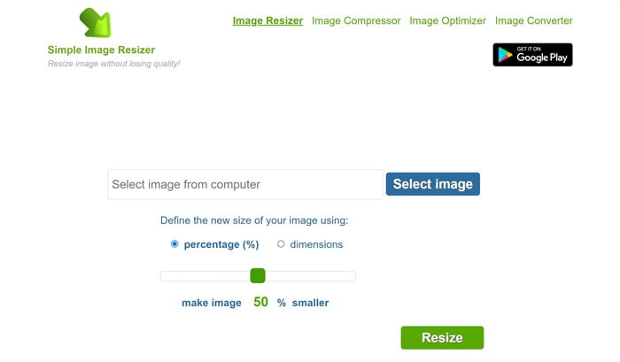 Simple Image Resizer