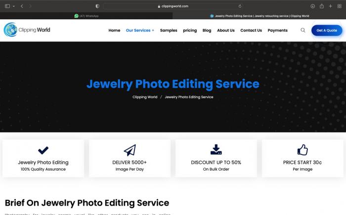 clipping world jewelry photo retouching