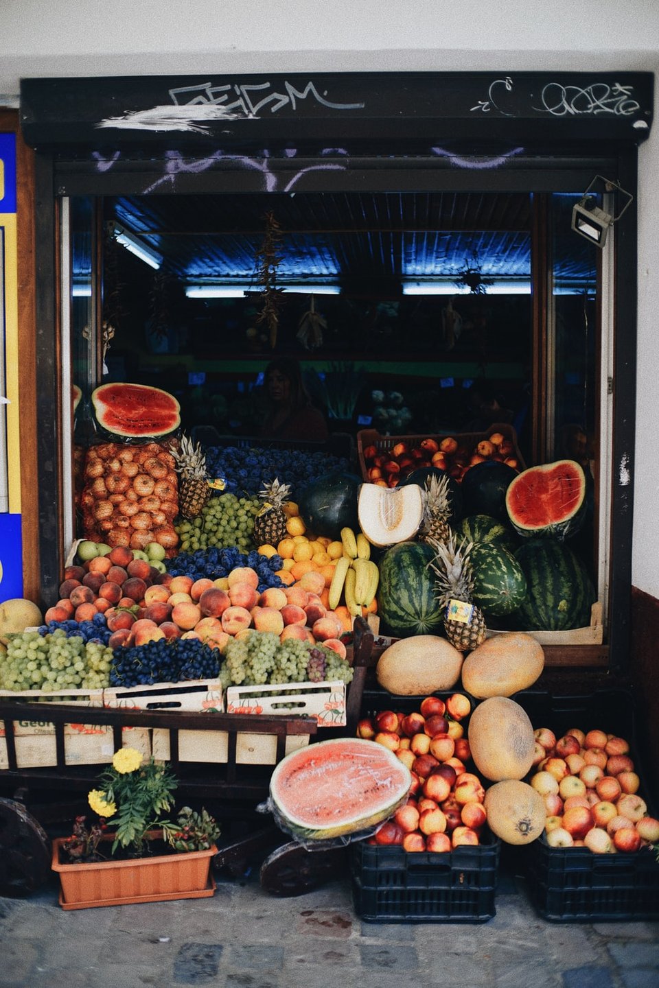A beautiful fruit store