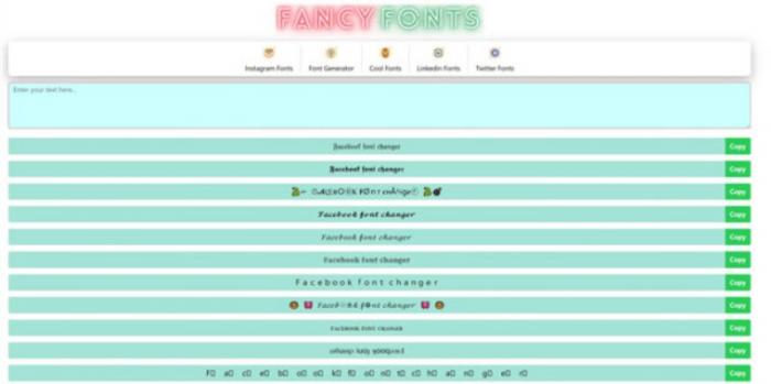 Fancy Fonts font changer for facebook