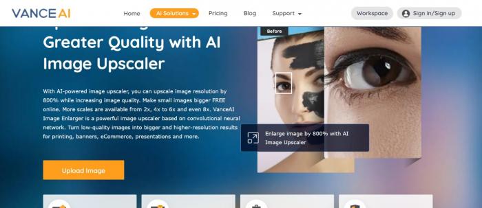 VanceAI Image Upscaler