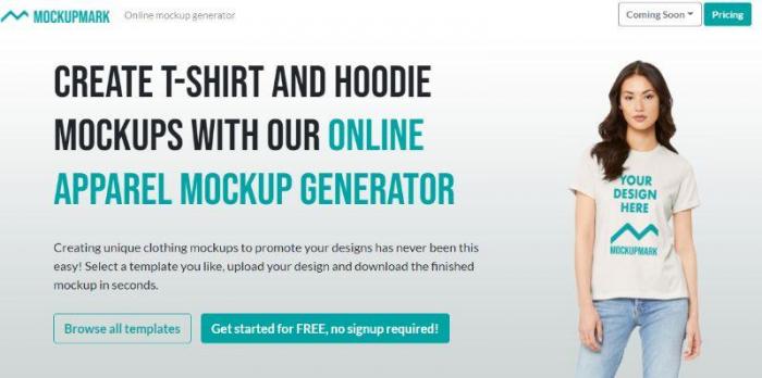 Mockup Mark t shirt mockup generator