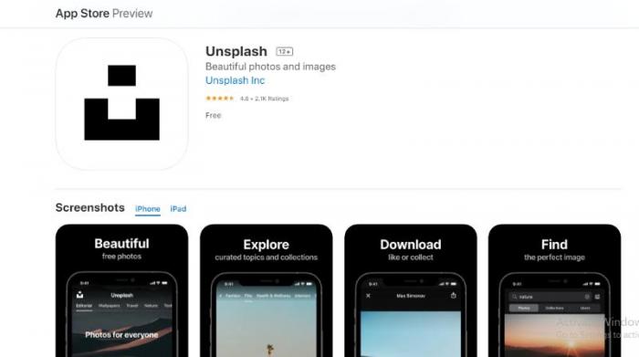 Unsplash wallpaper app