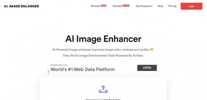 AI. Image Enlarger apps like remini