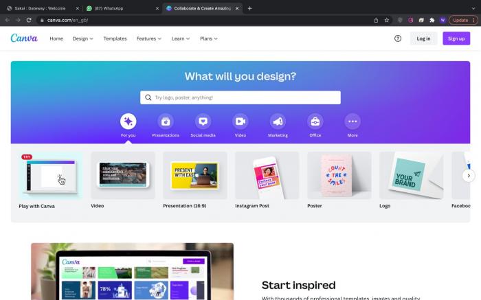 Canva for interactive post