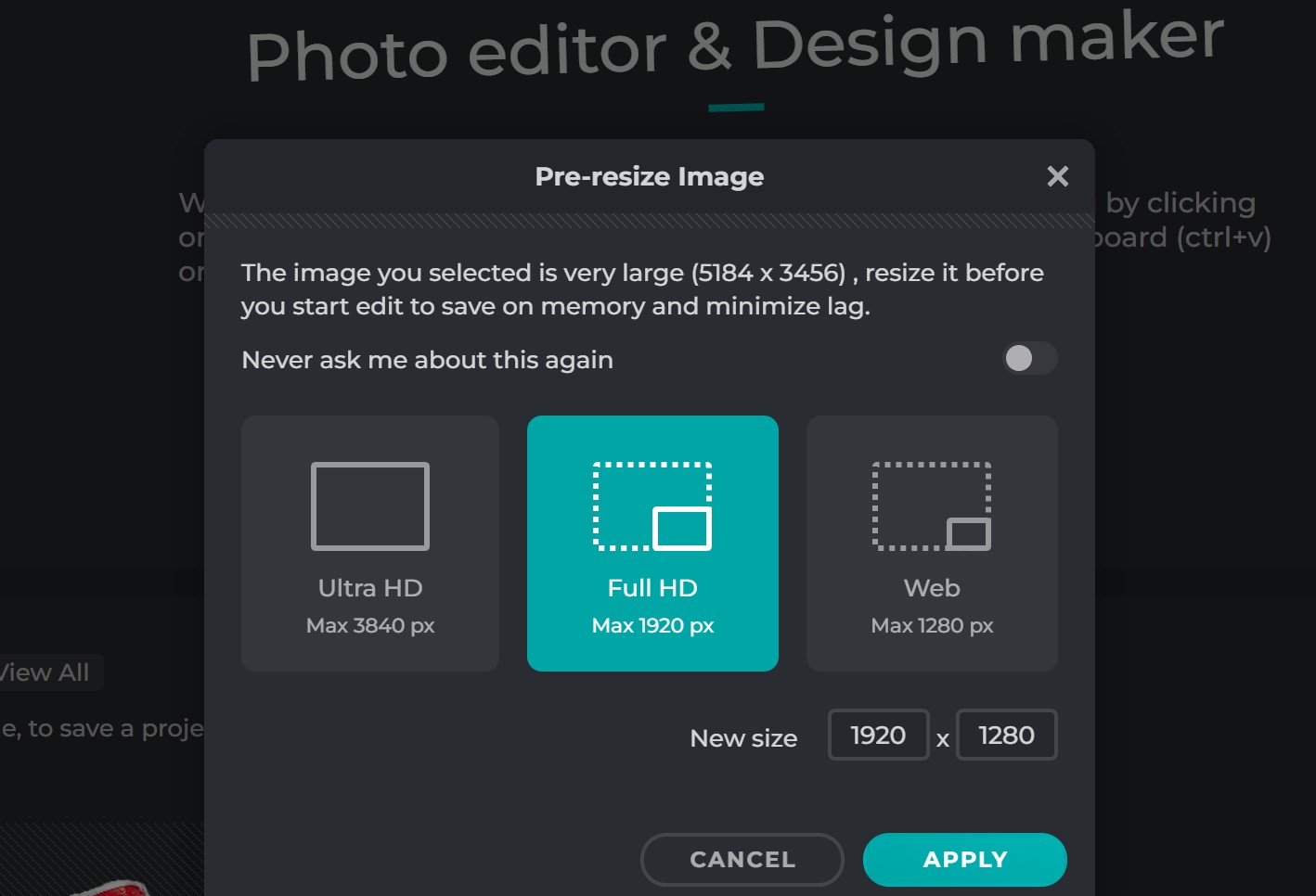 how to use pixlr background remover editor step4