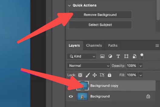 remove checkered background from image in photoshop