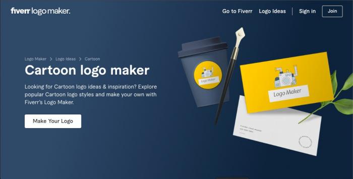 Fiverr free Cartoon Logo Maker