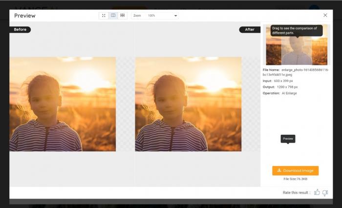 VanceAI Image Upscaler_step 3