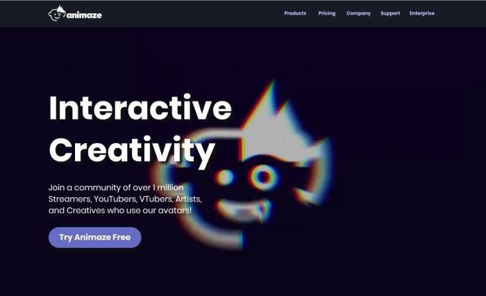 vtuber maker tool Animaze.