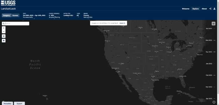 USGS LandLook_Historical photo Viewer.