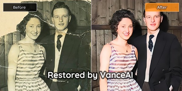 VanceAI Photo Restorer interface