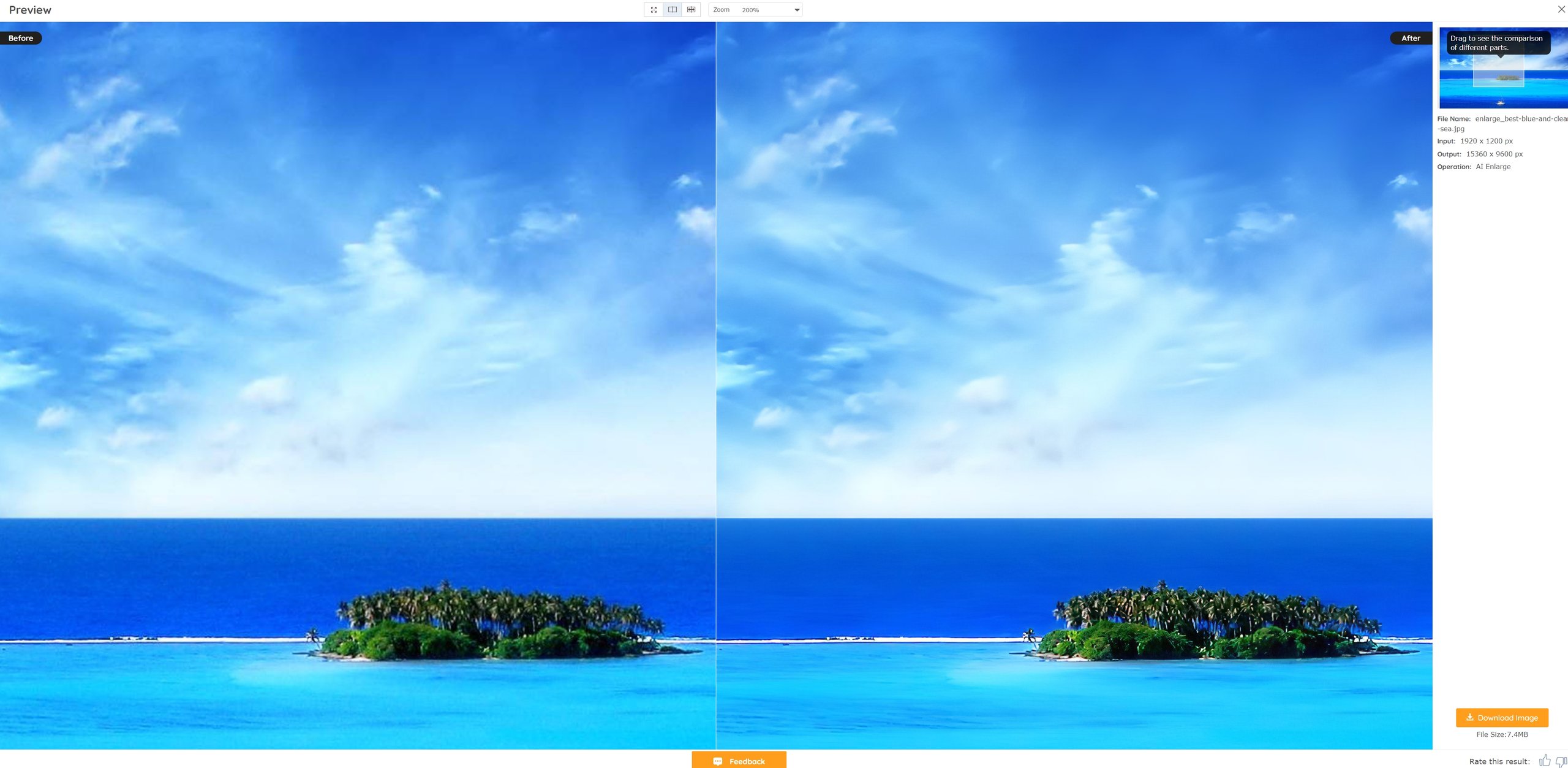 fix low resolution photos.