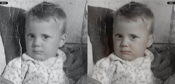 enhanced old photo