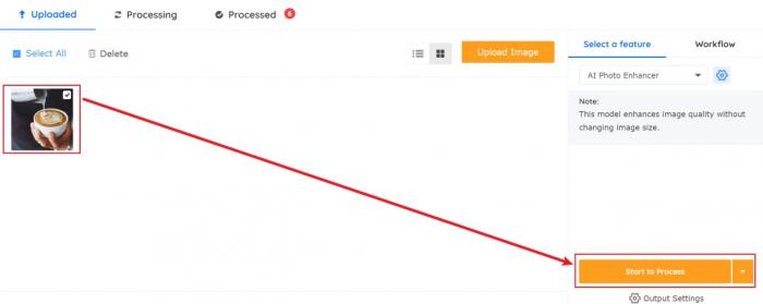 Download the processed picture