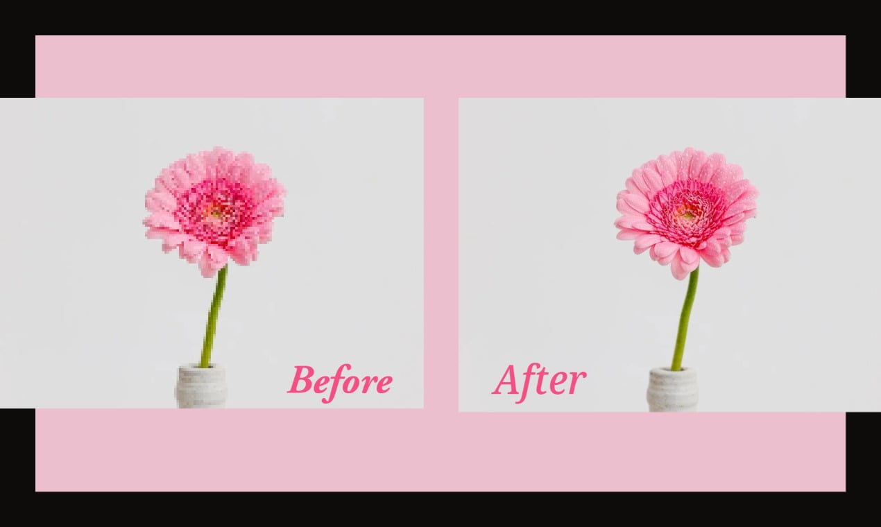 Image upscaler's output.