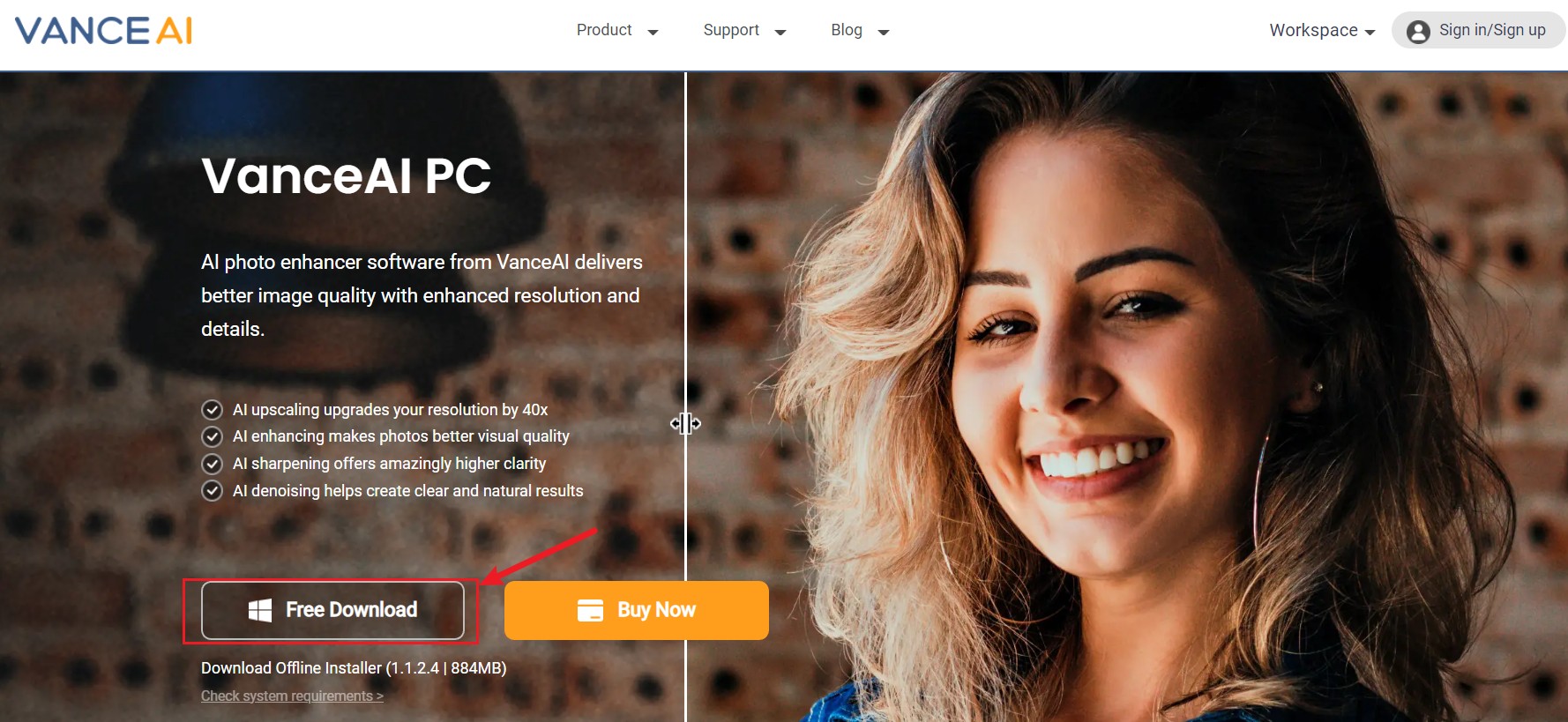 Download VanceAI PC on this page