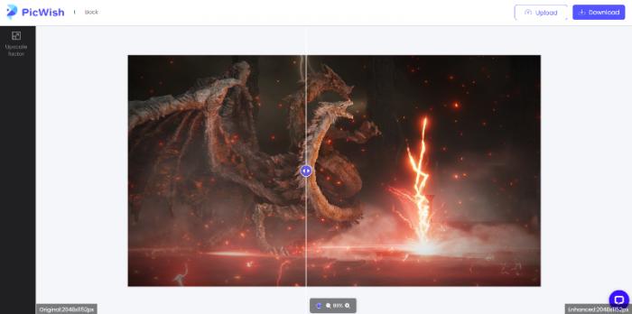 preview of demo picture after enhanced by picwish