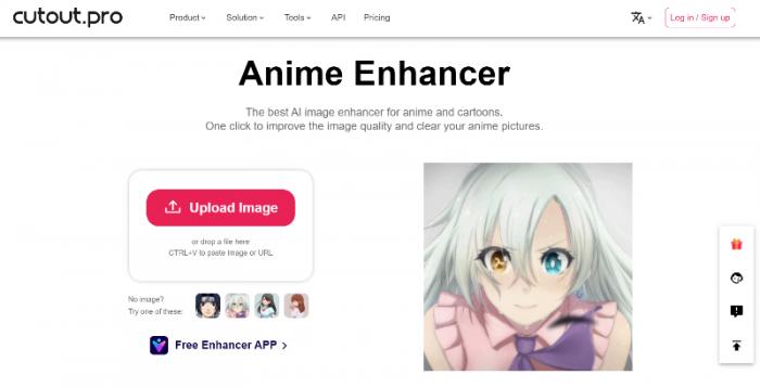 Cutout.Pro Anime Enhancer