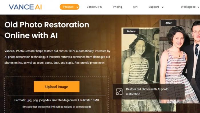 Alternative: VanceAI Photo Restorer