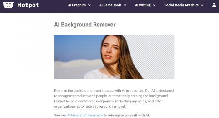 Hotpot AI Background Remover