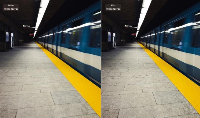 before-after comparison