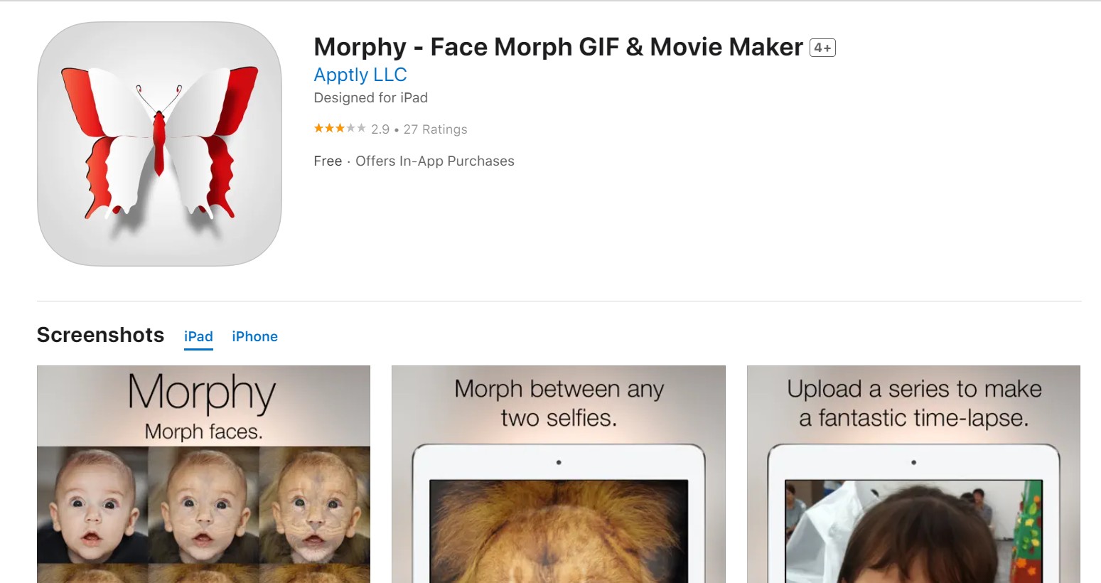 Morphy photo morph app