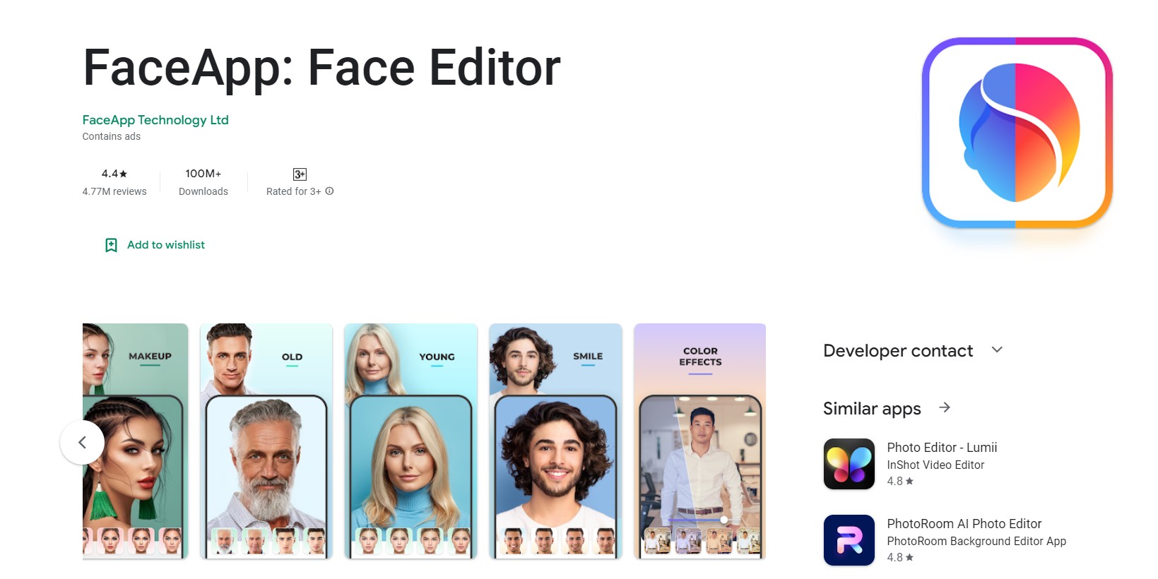 Face App morfing softwares