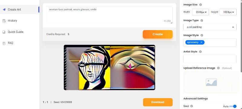 preview of vanceai art generator