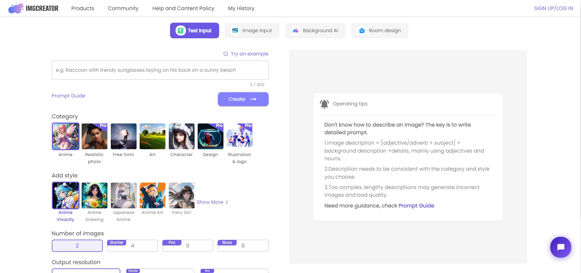 generate-a-new-image-on-Imgcreator