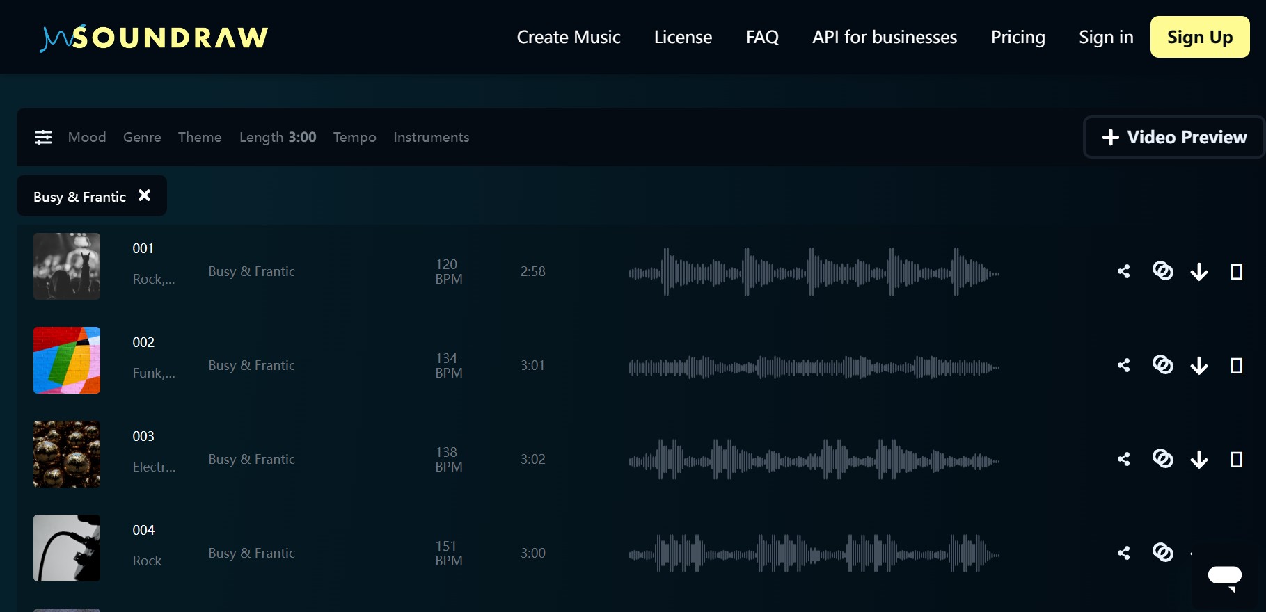 Edit the music